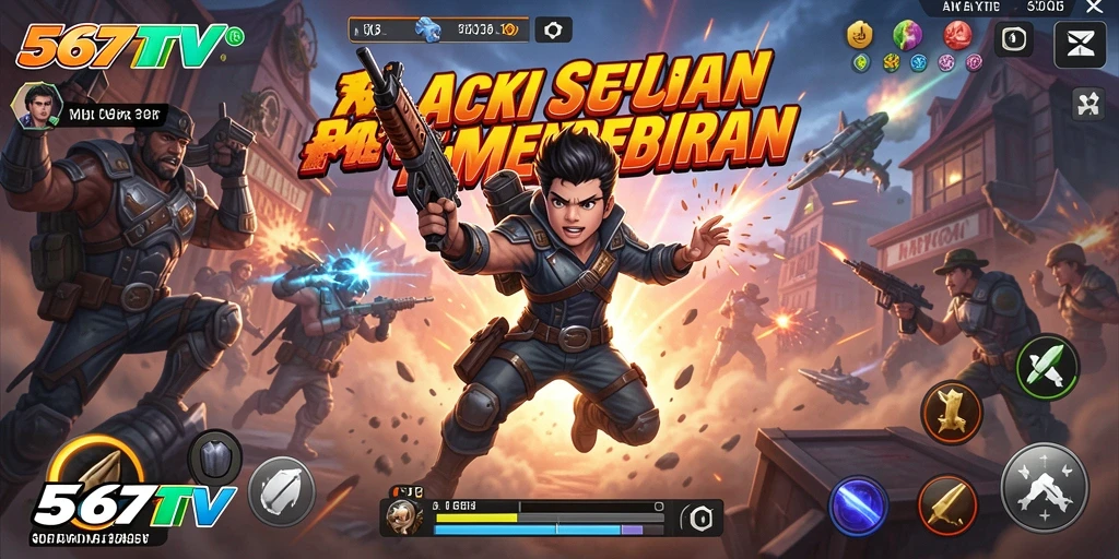 Gameplay 567TV menampilkan aksi yang mendebarkan dan karakter beragam.