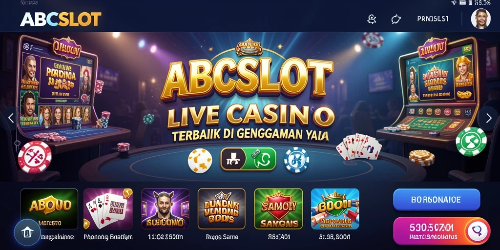 Tampilan menarik dan interaksi dealer langsung dalam ABCSLOT.