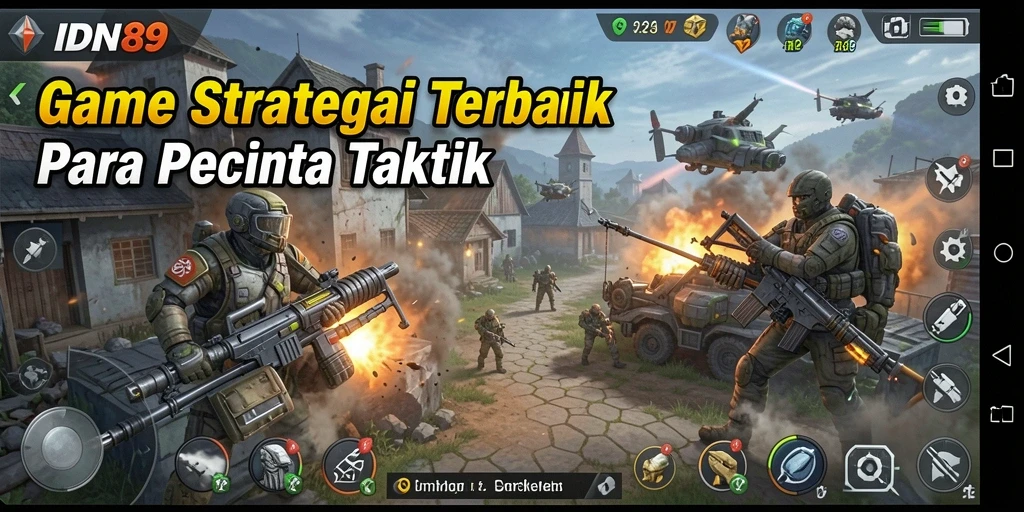 Tangkapan layar IDN89 menampilkan pertempuran strategis yang mendebarkan.