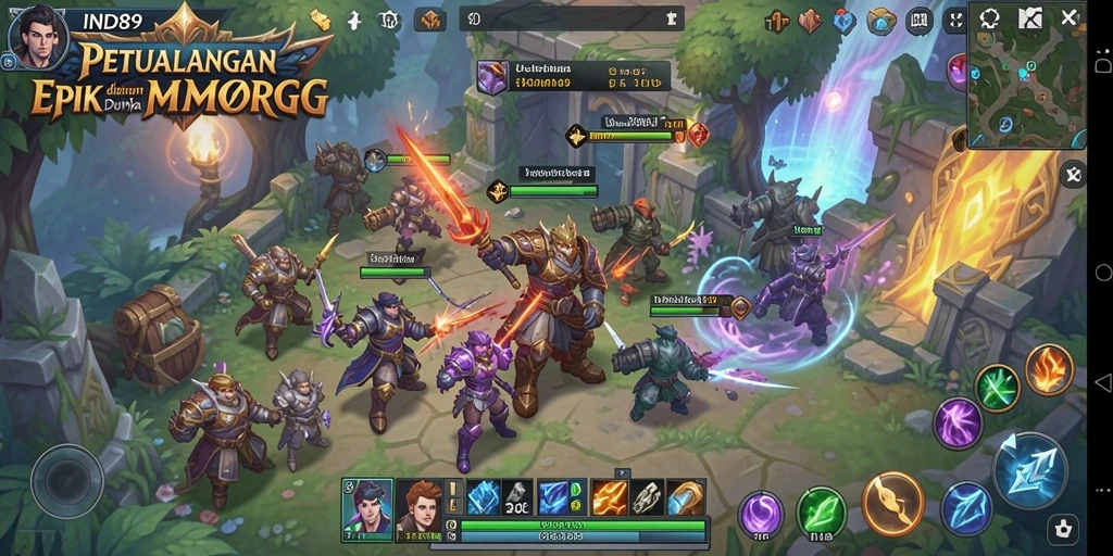 Gameplay yang mendebarkan dalam dunia epik MMORPG