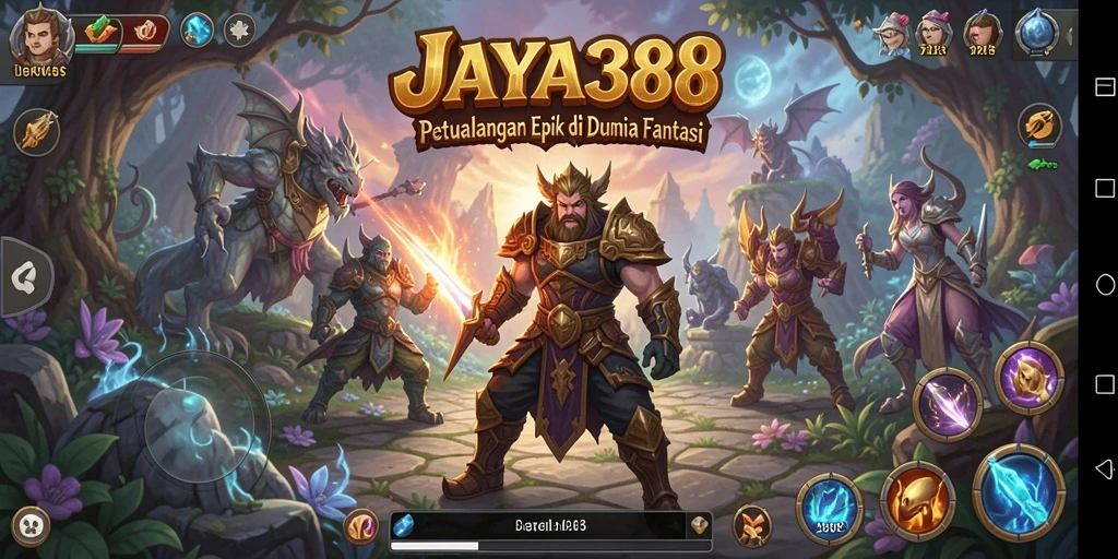 Screenshot JAYA388 menunjukkan karakter utama menjelajahi hutan misterius.
