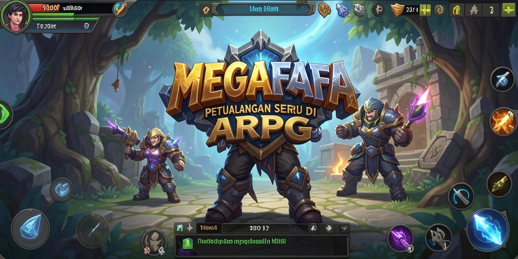 Tampilan gameplay seru dalam petualangan ARPG MEGAFAFA.