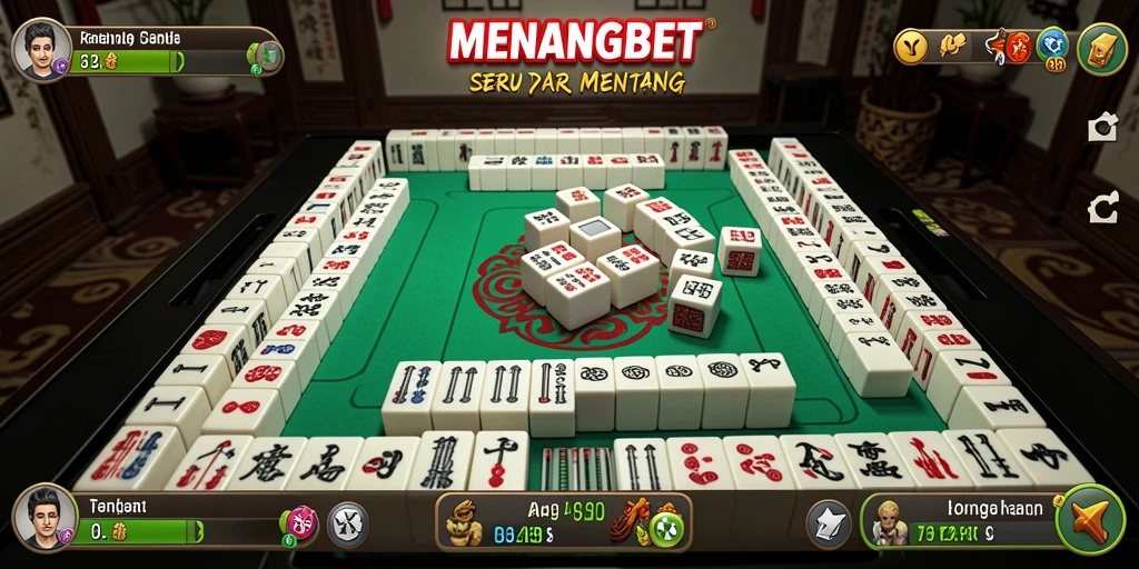 Screenshot gameplay MENANGBET yang menampilkan momen seru saat mencocokkan ubin Mahjong.