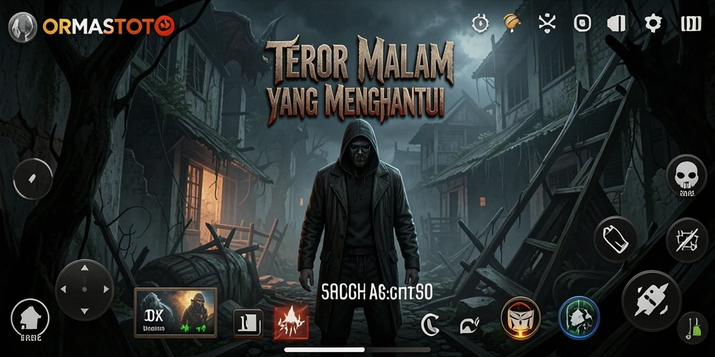 Screenshot ORMASTOTO menampilkan suasana gameplay yang mendebarkan.