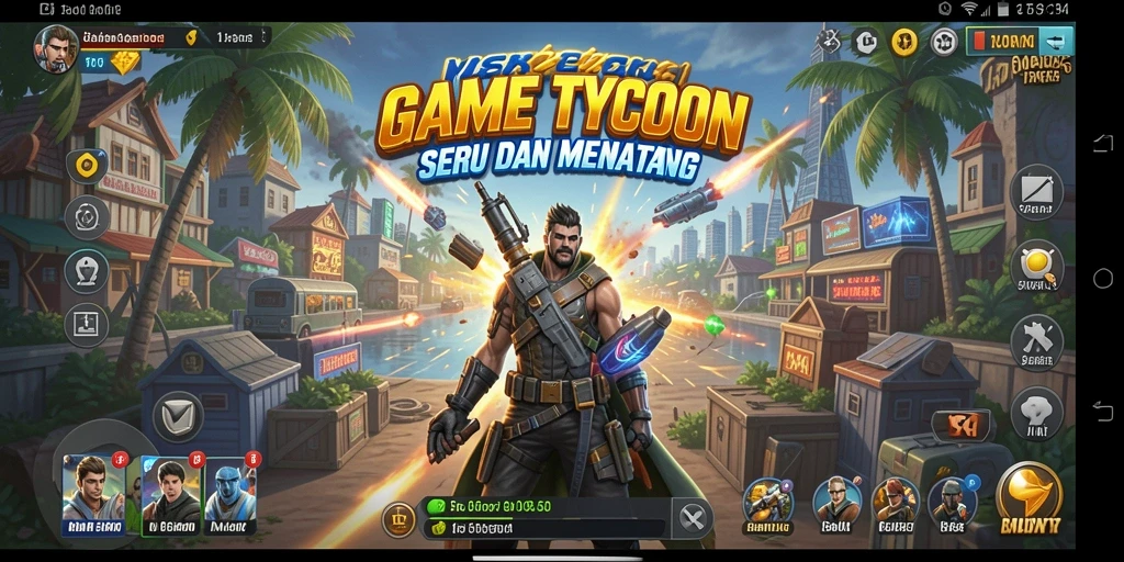 Gamer sedang menikmati gameplay seru di T6.