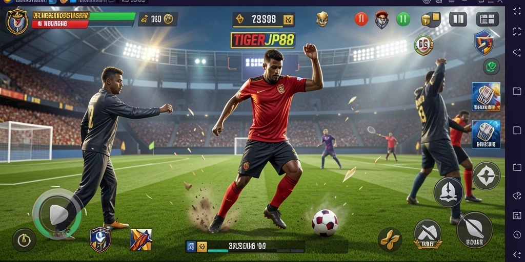 Tampilan gameplay seru dan kompetitif dari TIGERJP88.