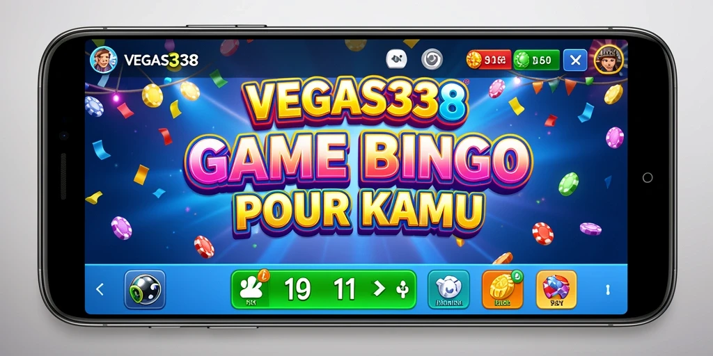 Tampilan gameplay Bingo yang menarik dan seru di VEGAS338.