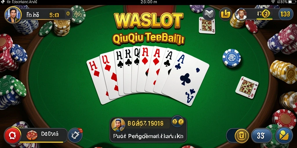 Tampilan seru gameplay QiuQiu di WASLOT.